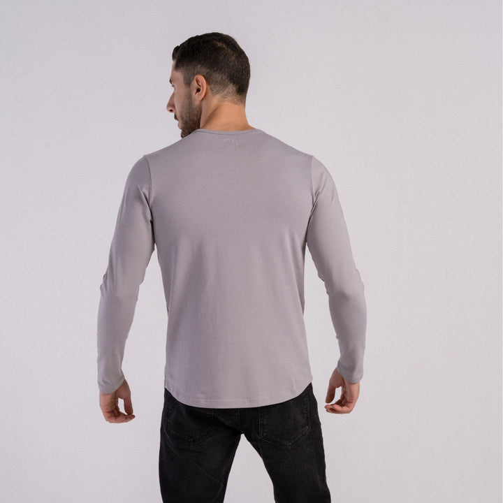 Egyptian cotton long sleeve shirts  #color_grey