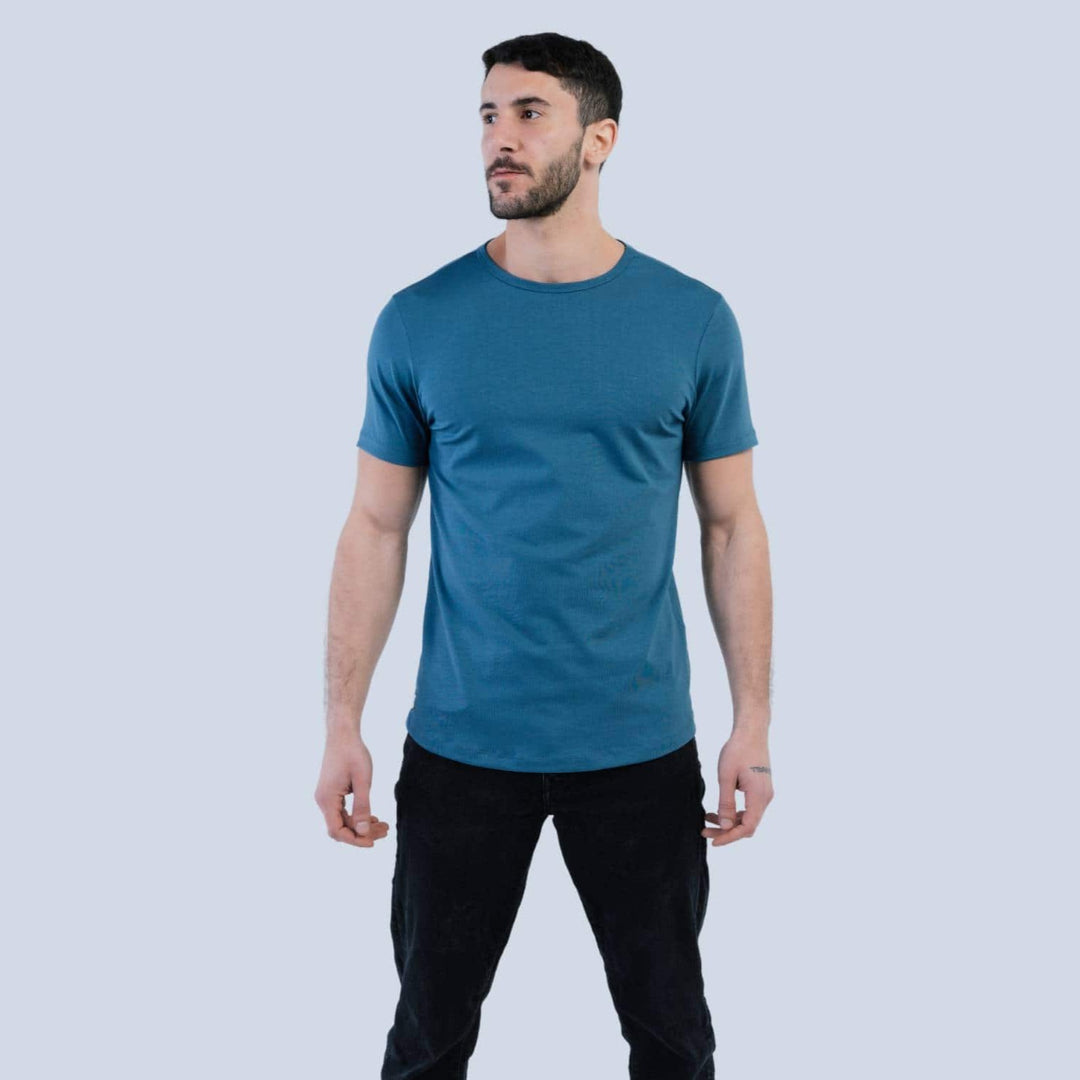 Men’s Egyptian Cotton T-Shirts #color_vintage-blue