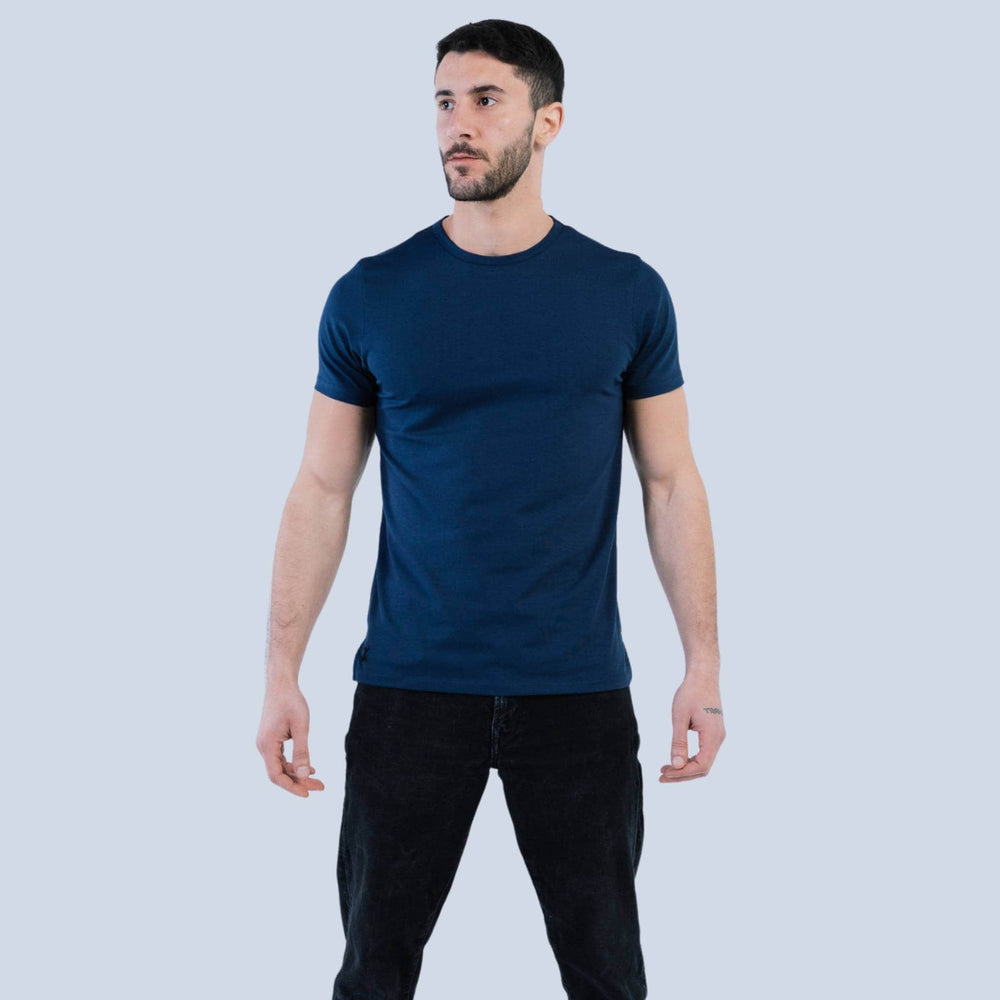 navy blue cotton tee #color_navy-blue
