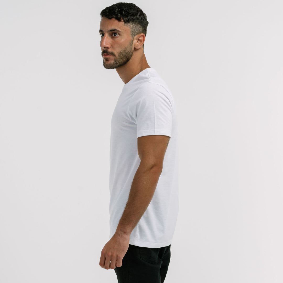 Men’s T-Shirts| v-neck | color #color_white