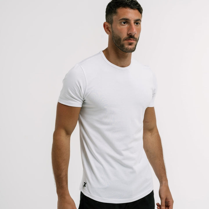crew neck dynamic t-shirt  front#color_white