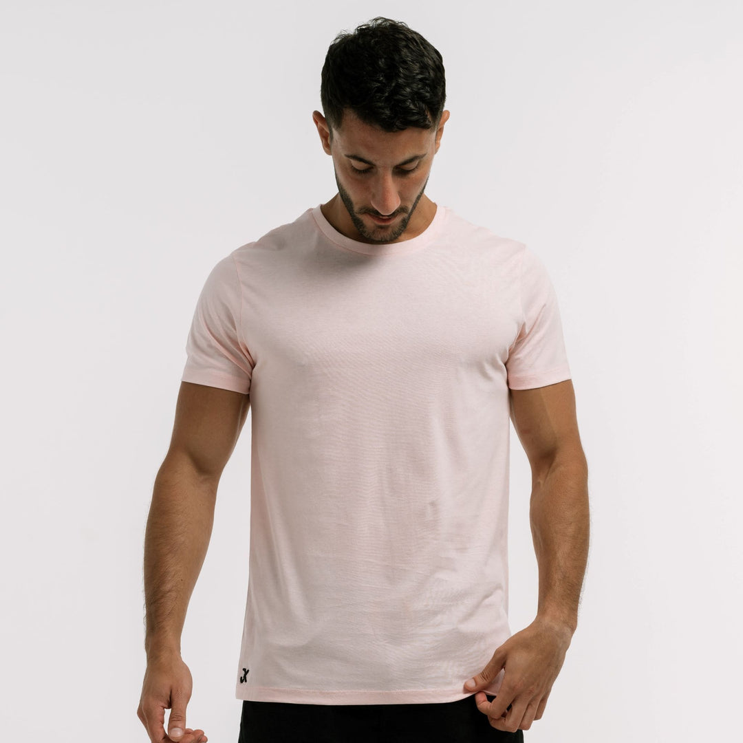 crew neck | Men’s Egyptian Cotton T-Shirts #color_light-pink