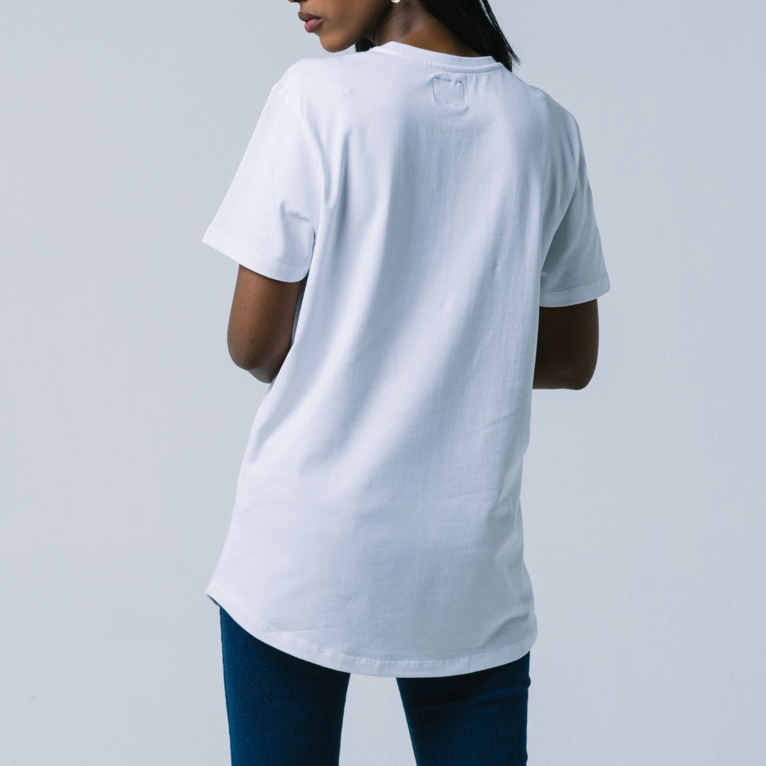 women's V-Neck Dynamic Shirts #color_white